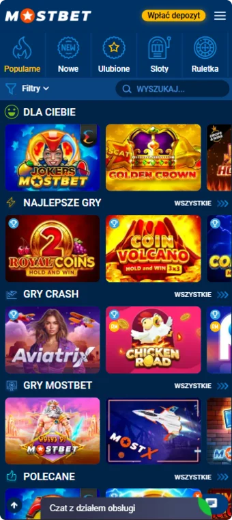 Mostbet Gry