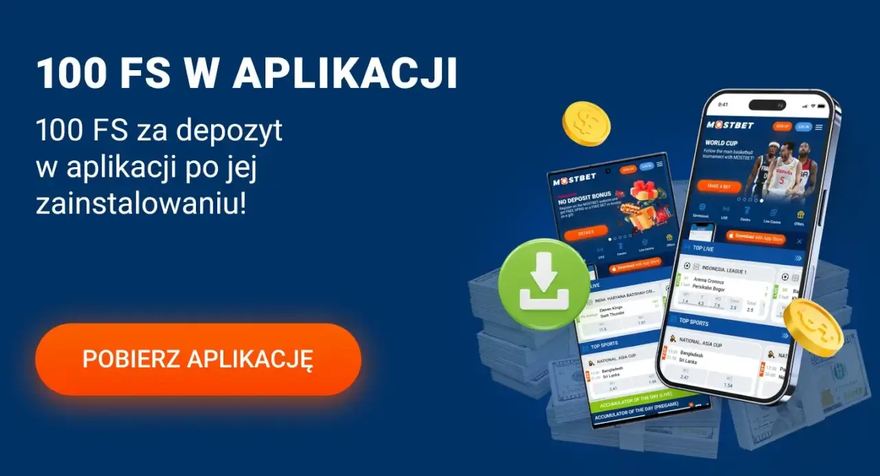 Mostbet: 100 FS w aplikacji